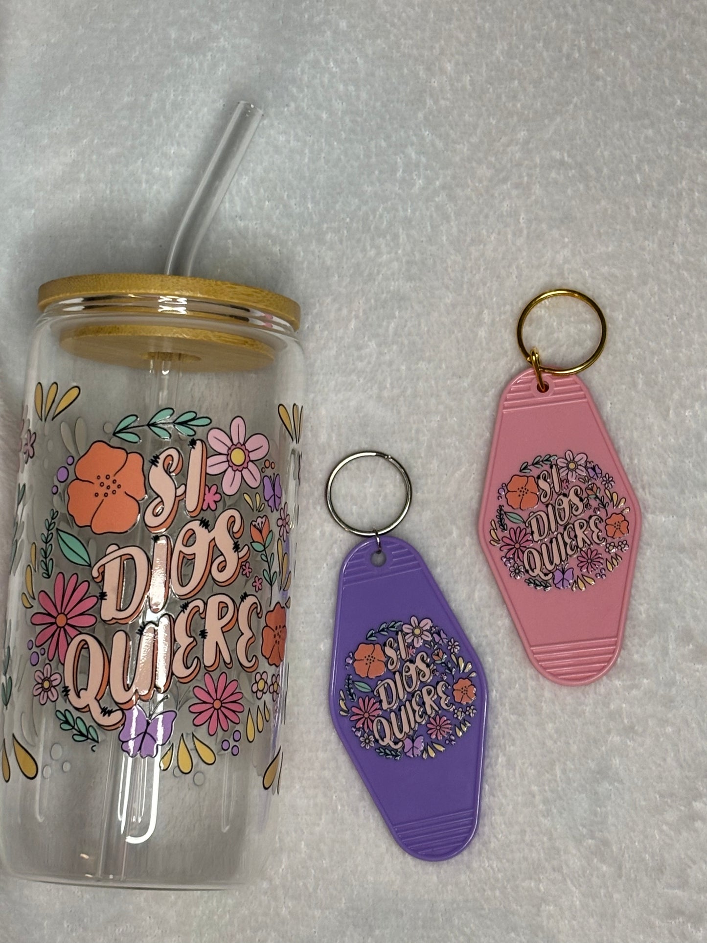 Si Dios Quiere Glass Tumbler